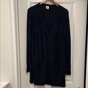 Cabi Deep Blue navy Women's Cardigan large